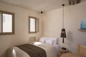 Areos luxury suites hotel bedroom of junior suite