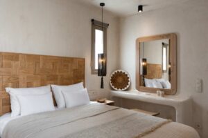 Areos luxury suites hotel bedroom of superior suite